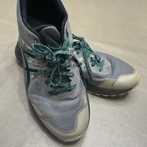 ASICS Gel scram 6 Size 10 gray, aqua. - Picture 4 of 7